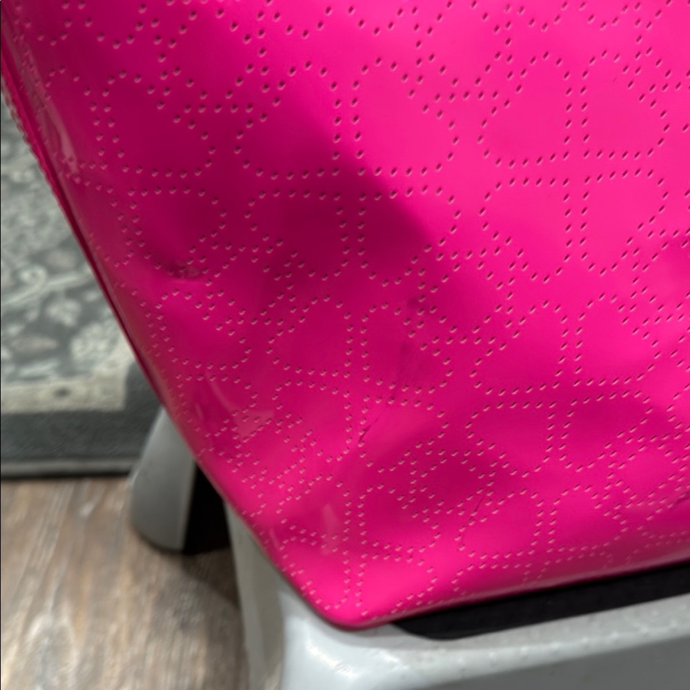 Kate Spade Pink Nylon Tote with Glossy Finish - Picture 3 of 11